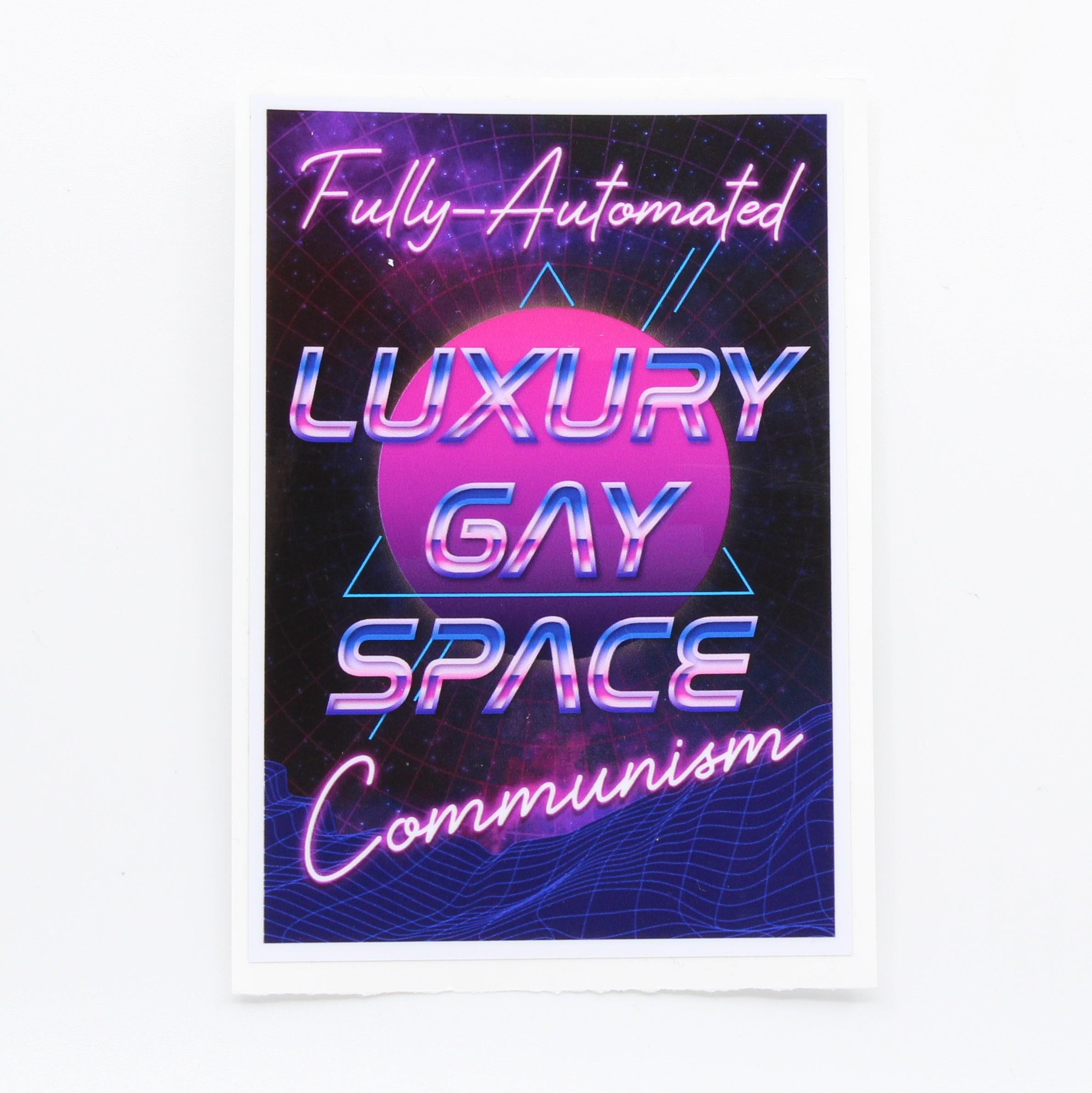 Fully Automated Luxury Gay Space Communism Sticker Firestorm Books